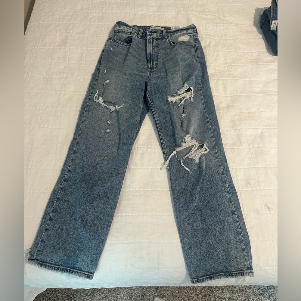 Abercrombie & Fitch - The Ankle Straight - Curve Love Jean - Size 8R